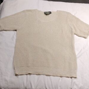 Christine phillipe 1994 vintage large sized top with gold tones in the fabric